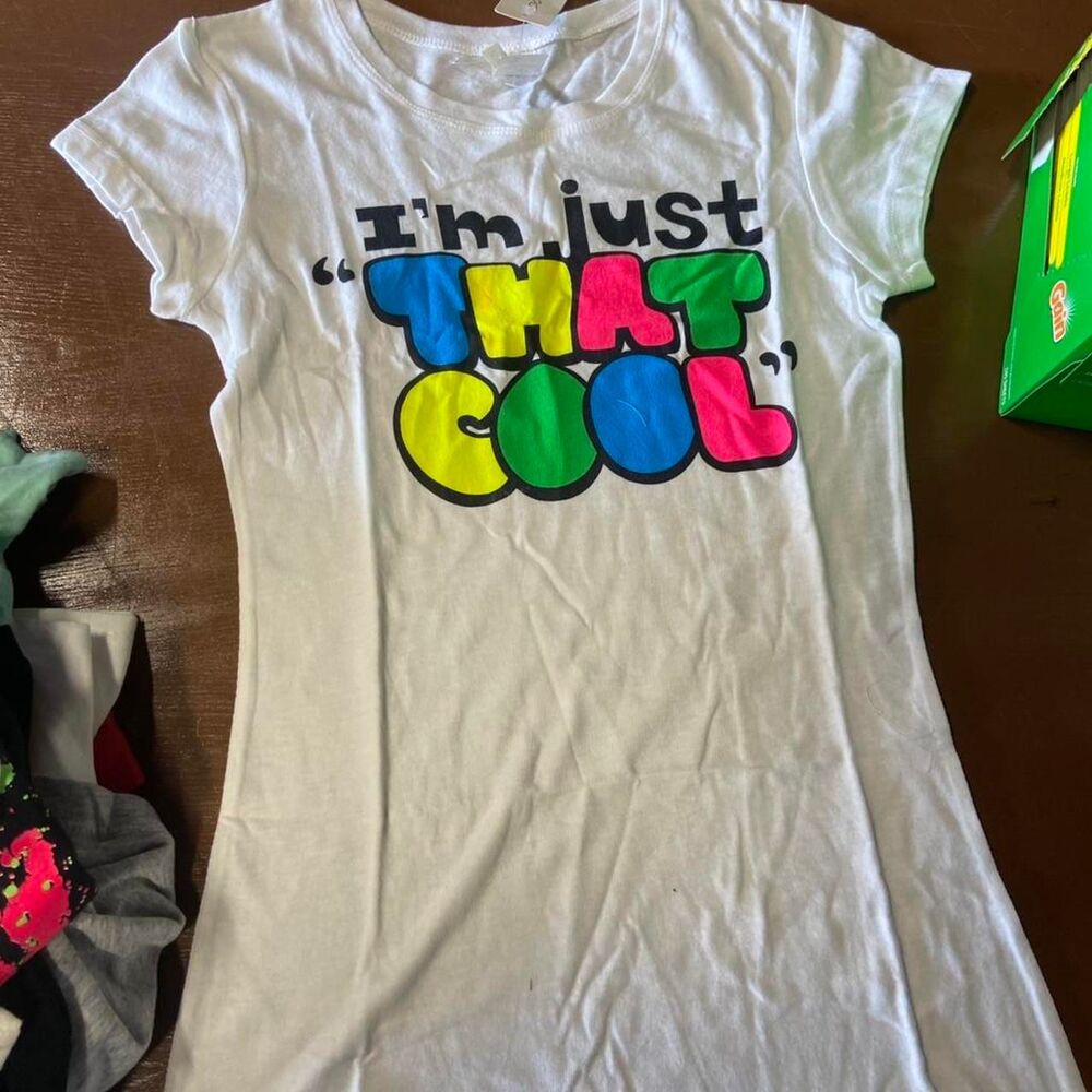 White I'm just "That Cool" T-Shirt